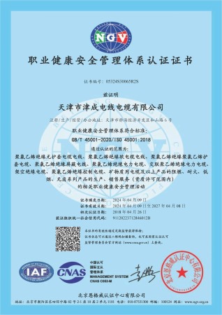 體系認(rèn)證證書